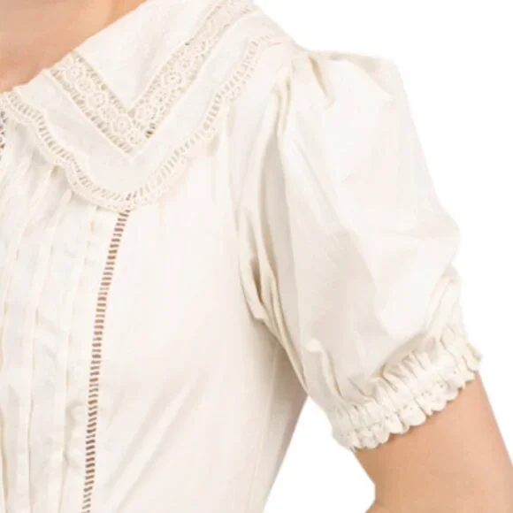SOLITAIRE Short Sleeve Lace Collar Tiered Mini Dress is available for  purchase on au PAY Market - Imported Goods Online Store Co.Ltd. | au PAY  Market - Online Shopping Site